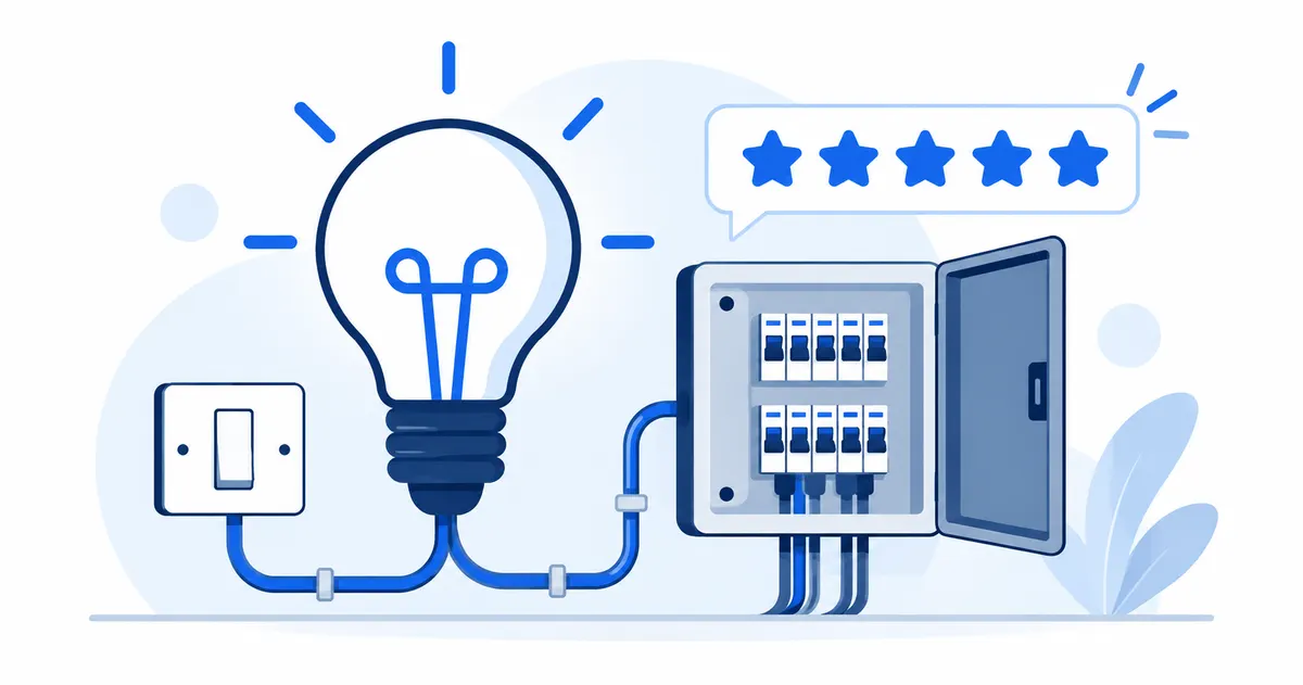 Électricien à domicile : comment les avis Google rassurent un client avant l'intervention
